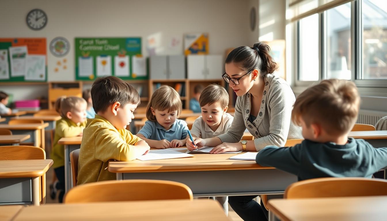 Students working in research laboratory