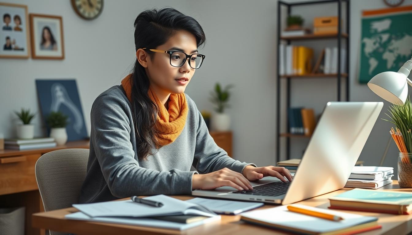 Students collaborating in study space